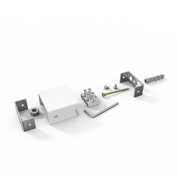 Модуль прихованого ел.підключення (для круглої стійки Ø 30) Білий Матовий | Зображення 2