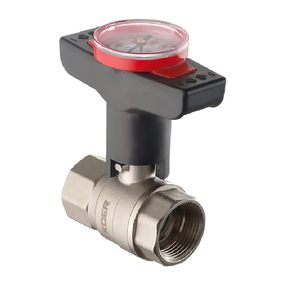 Кран шаровой с пластиковой ручкой и термометром Koer KR.240 - 3/4" ГГ (KR3118)