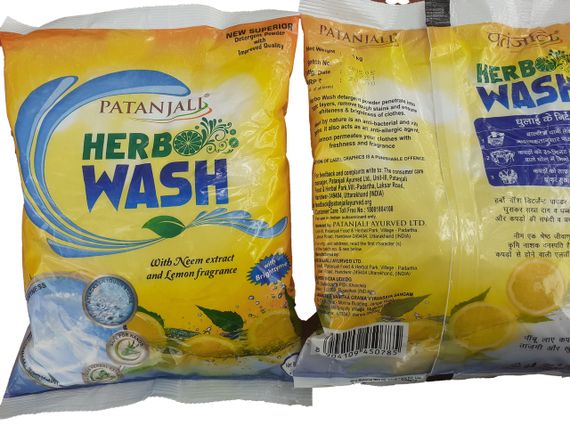 Пральний гіпоалергенний порошок Herb wash c Німом і Лимоном Патанджалі 1 кг, | Зображення 2