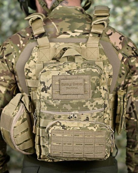 Качественная плитоноска мультикам Single sword STATIX пиксель ТР6298 | Зображення 8