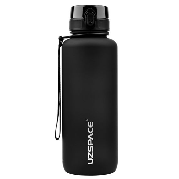 Бутылка для воды UZSPACE 3056(Black) 1500 мл, черная