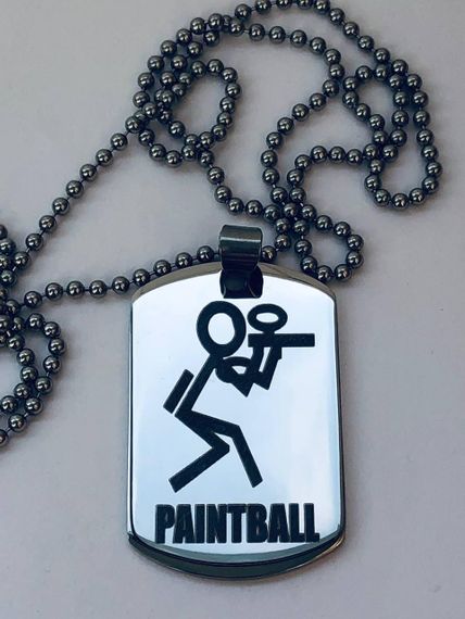 Сувенирный жетон Primo Dog Tag Paintball - Silver | Зображення 2