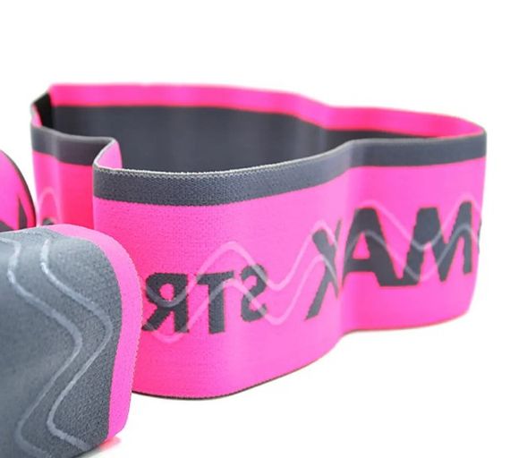 Набір тканевих гумок для фітнесу та спорту MadMax MFA-305 Hiploop 3 шт Grey/Pink (MFA-305-3set) | Зображення 5