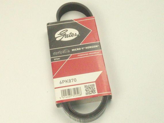 Ремінь генератора струмковий Master | |, GATES (6PK870) (7700315600) | Зображення 1