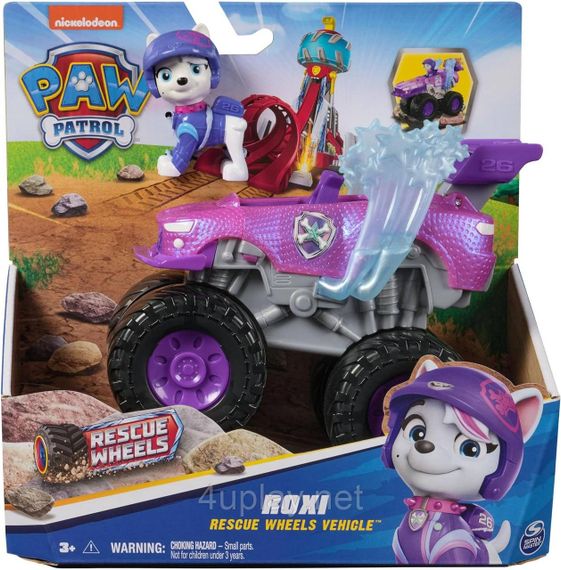 Paw Patrol Rescue Wheels Roxi Рятувальний монстр-трак з водієм Роксі серії Мега колеса Щенячий патруль Оригінал | Зображення 1