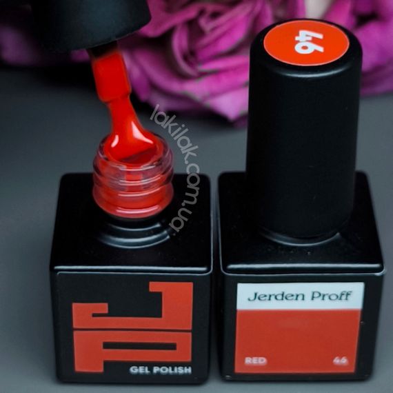 Гель-лак Jerden Proff №46 (темно-червоний) 5 мл | Зображення 2