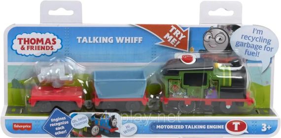 Паровозик Томас і друзі Моторизований поїзд Уіфф, що розмовляє, Thomas & Friends Motorized Train Talking Whiff Engine | Зображення 1