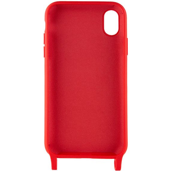 Чехол TPU two straps California для Apple iPhone XR (6.1") Силікон, Червоний | Зображення 2