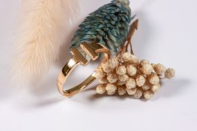 Женское кольцо Tiffany из красного золота 20.5