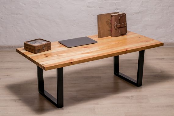 Лакированный кофейный стол EcoWalnut с прямоугольными краями M (сосна) | Зображення 8