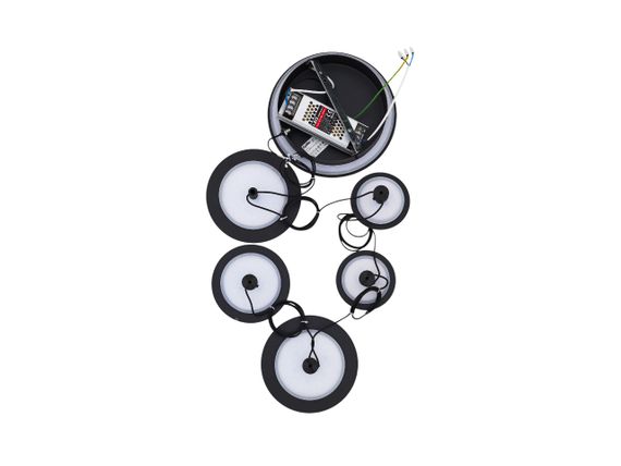 Настенный светодиодный светильник BL-516W/5 51W BK | Зображення 4