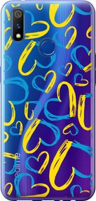 Чехол на Realme 3 Pro Сердца UA "5292u-1863-17620"