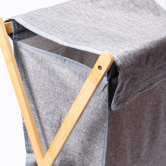 Кошик для білизни на підставці 52×30×60 (см) м'який Сірий HP-41-17 | Зображення 8