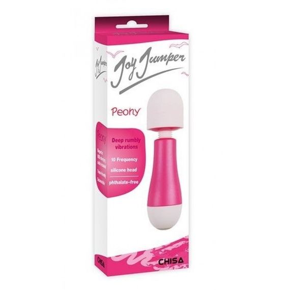 Мини вибромассажер Chisa Joy Jumper, розово-белый sexstyle | Зображення 1