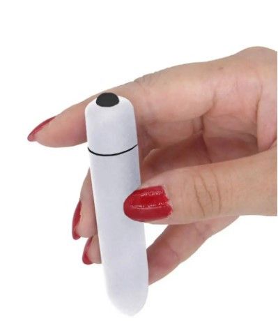 Компактний мінівібратор, ВіброПуля з 10 режимами вібрації біла Sex Aura | Зображення 3