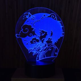 Акриловий світильник-нічник Genshin синій tty-n000283
