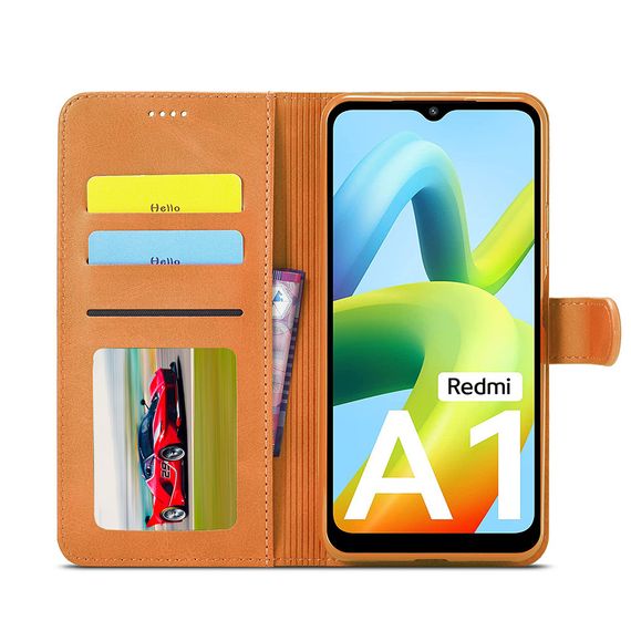 Чохол книжка iMeeke для Xiaomi Redmi A1 колір Коричневий | Зображення 1