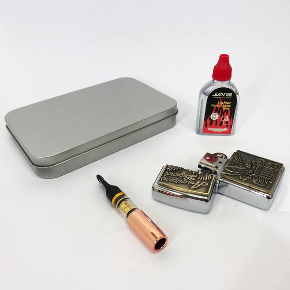 Ветрозащитная зажигалка N6, Зажигалка в подарочном футляре, Зажигалки подарки JX-173 для мужчин | Зображення 4