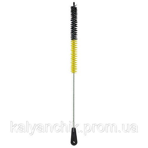 Ёршик для шахты с пластиковой ручкой Черно - Желтый