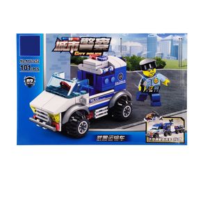 Конструктор дитячий  Поліцейська техніка Конструктор для дітей блочний від 3-х років