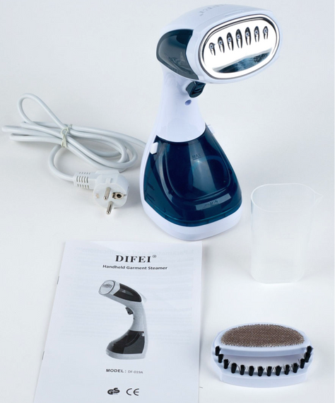 Відпарювач для одягу ручний 1100 Вт, парова праска Difei Handheld Garment Steamer DF-019A | Зображення 4