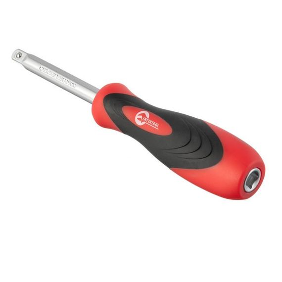 Набір інструментів, проф., 1/2" + 1/4", Cr-V, 108 од., головки: 12-гр. 4-32 мм, E4-E24, біти 35 од., подовж. | Зображення 4