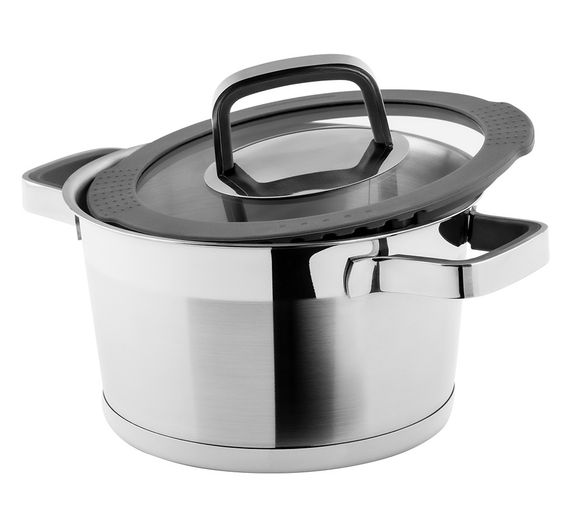 Каструля Vinzer Moderno 50072, 2.3 л, 18 см, з нержавіючої сталі з кришкою, для всіх типів плит | Зображення 1