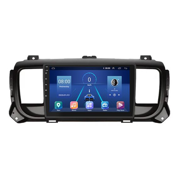 Штатна магнітола Lesko для Citroen Jumpy III 2016-н.в. 9" 6/128Gb 4G Wi-Fi GPS Top (9417-62219)