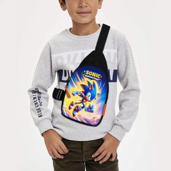 Сумка через плечо детская Супер Соник 29х17 см сумка слинг для мальчика (02205)