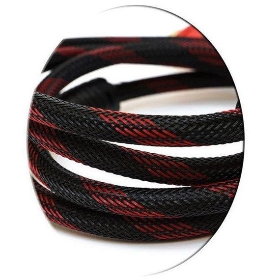 Кабель усиленный 5м переходник адаптер HDMI-HDMI папа-папа аудио видео шнур в обмотке | Зображення 5