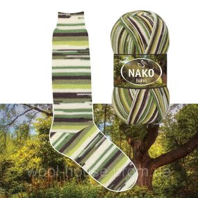 Шкарпеткова пряжа Nako Boho Concept, 82168