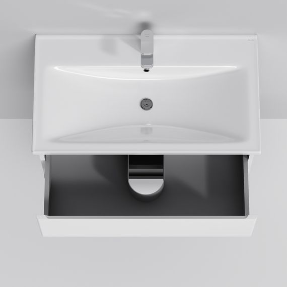 Тумба підвісна AM.PM X - Joy 80 см білий глянець з умивальником (M85-FHX0802-WC0802WG38) | Зображення 4