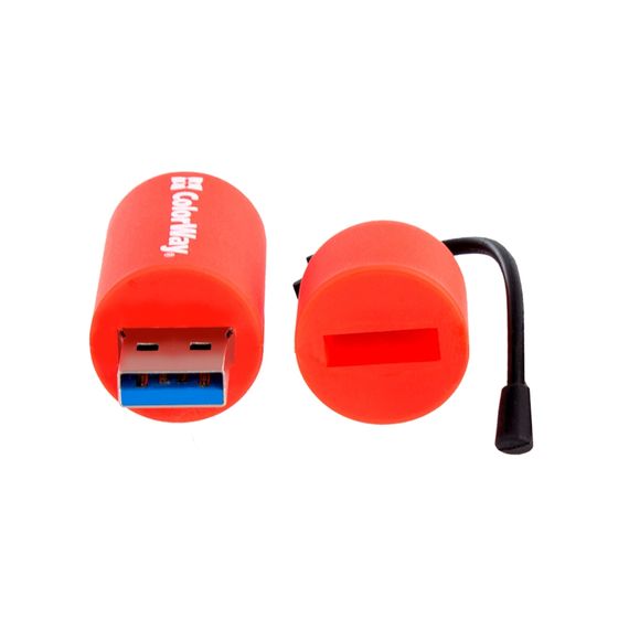 USB флеш накопичувач ColorWay Fire 64 GB USB 3.0 Red (CW-USBFE64) | Зображення 4