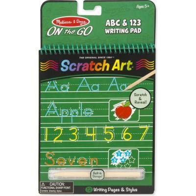 Набор для творчества Melissa&amp;Doug Альбом царапок Буквы и цифры (MD9142) | Зображення 1