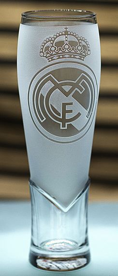 Пивний келих крафтовий 440 мл Реал Мадрид Real Madrid з гравіюванням подарунок для фаната ФК  футбольний матовий | Зображення 1