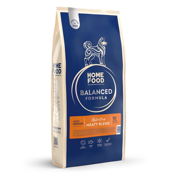 Сухий корм для дорослих собак середніх порід "М’ясне асорті" Nutritive Balanced Formula, 10 кг