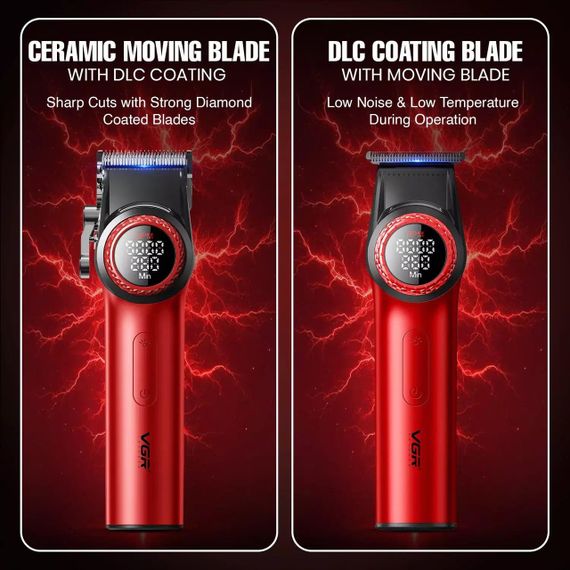 Электробритва для стрижки головы, Триммер для висков, Тример для бороды, Машинка для стрижки JC-532 для дома | Зображення 2