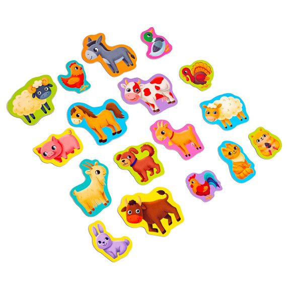 Гра настільна Набір магнітів. Ферма Vladi Toys VT3106-24 Різнокольоровий shop (4820234762729) | Зображення 1
