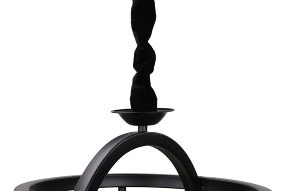 Люстра підвісна LOFT на 4 лампочки 25068 Чорний 45-105х47х47 см. | Зображення 5