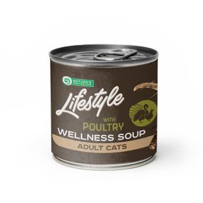 Суп для длинношерстных котов Nature's Protection Lifestyle Longhaired Poultry с мясом птицы 140 гр