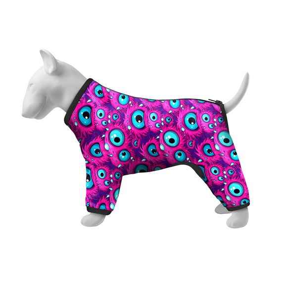 Вітровка для собак WAUDOG Clothes, малюнок "Око монстра", S40, В 56-59 см, С 37-40 см