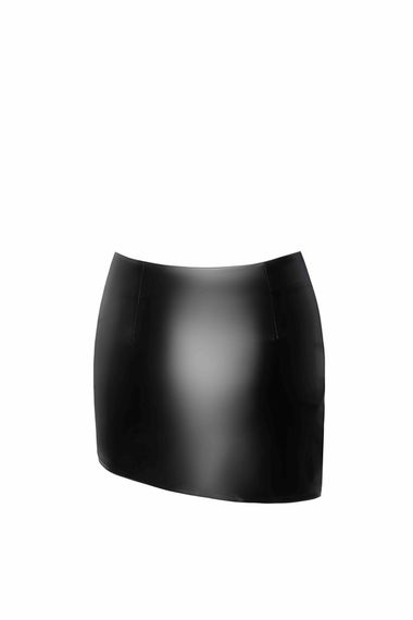 Спідниця Noir Handmade F305 Legacy, XL, black, міні, під латекс, асиметричний крій | Зображення 4