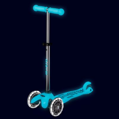Самокат Micro Mini Deluxe Glow LED льодовик аква (MMD218) | Зображення 7