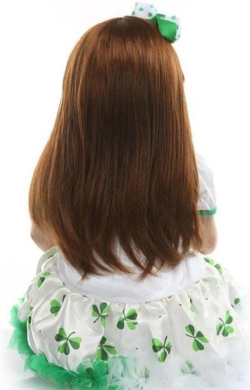 Силіконова Колекційна Лялька Реборн Reborn Дівчинка Ніка (Вінілова Лялька) Висота 60 см | Зображення 2