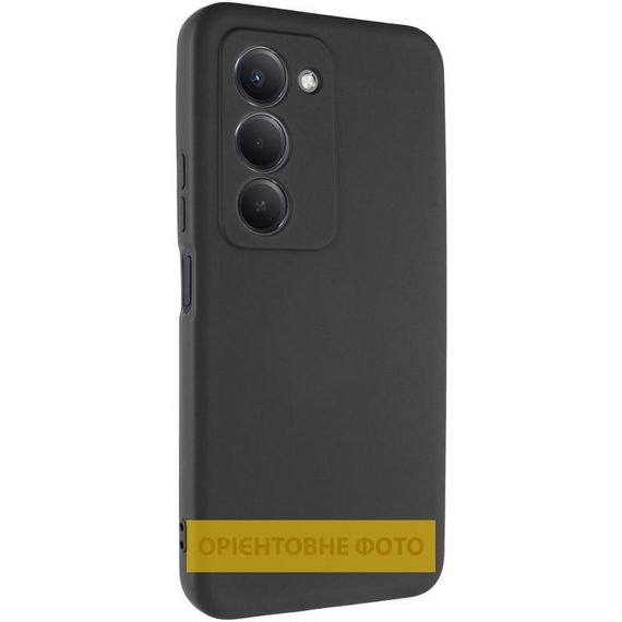 Чехол TPU GETMAN Liquid Silk Full Camera для Xiaomi Redmi 15 (Global) Черный / Black