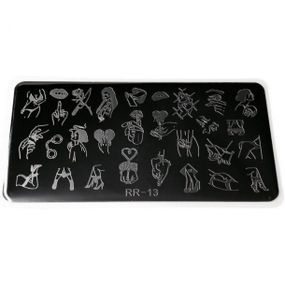 Пластина 013 для стемпінгу RichColor (12х6см)