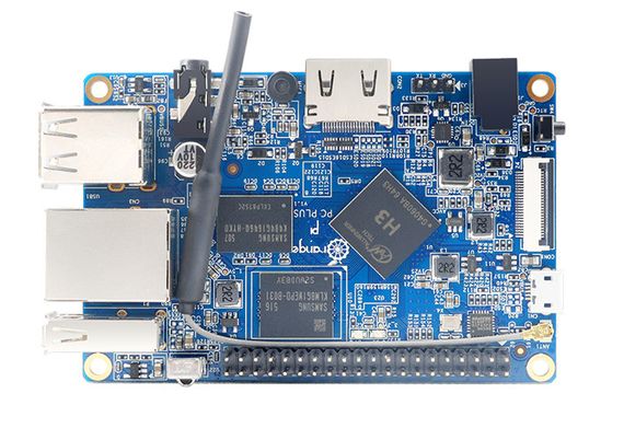 Одноплатний комп'ютер Orange Pi PC Plus Allwinner H3 1ГБ з WIFI
