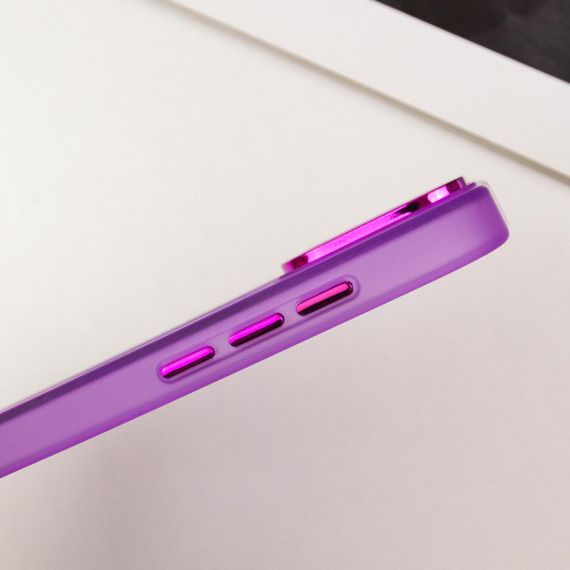 Чехол TPU+PC Lily with MagSafe для Apple iPhone 15 Pro (6.1") Purple | Зображення 6