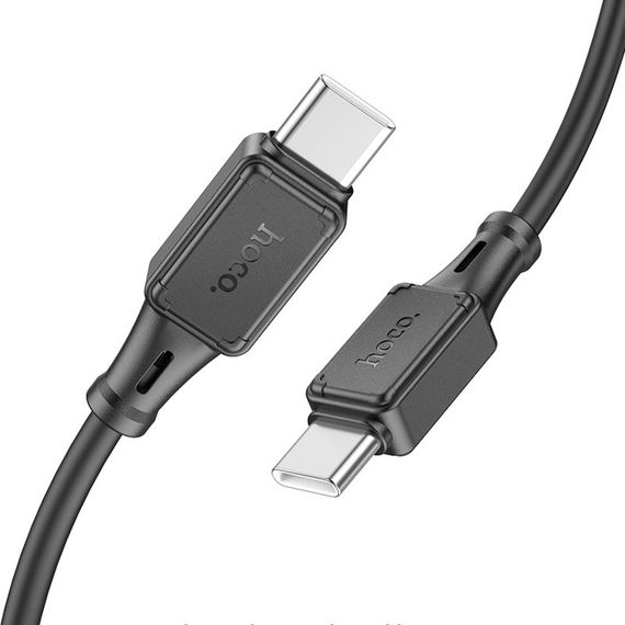 Дата кабель Hoco X101 Assistant 60W Type-C to Type-C (1m) Black | Зображення 2