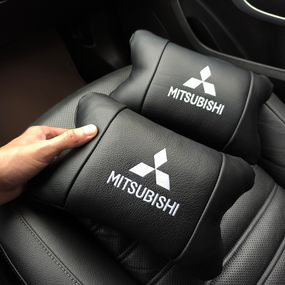 Автоподушки з логотипом Mitsubishi, Дорожні подушки, Подушки для шиї на підголівник FV-67